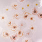 Wafer Paper Signature Ivory Florals - Cupcake Toppers